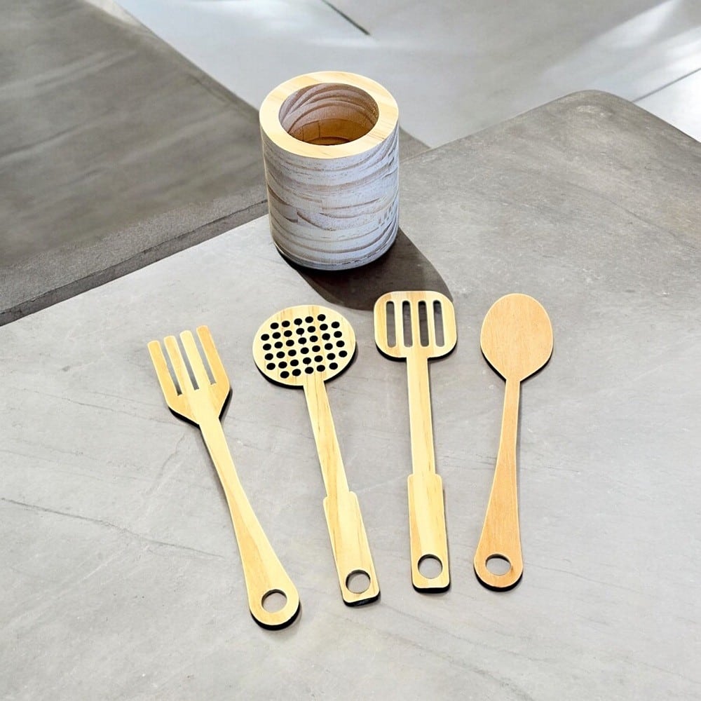 Conjunto De Panelinhas E Utensilios 9 Peças