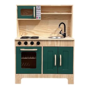 Cozinha Em Pinus Verde Escuro