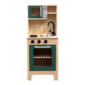 Cozinha Uma Porta Em Pinus Verde Escuro