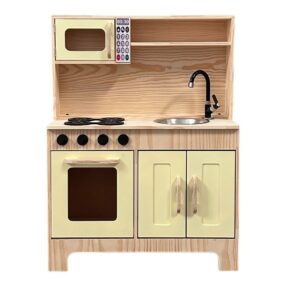 Cozinha Em Pinus Amarelo Claro