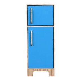 Geladeira Em Pinus Azul Claro