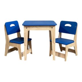 Mesa Infantil C/2 Cadeiras Azul Escuro