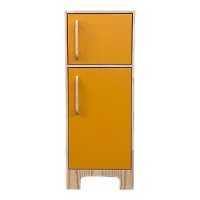 Geladeira Em Pinus Amarelo Escuro